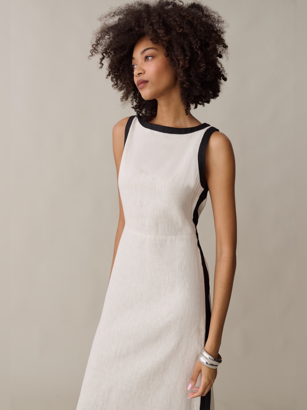 NWT Few Moda Claudette Linen Dress size 6 maxi o.p.t Reformation - Picture 4 of 7
